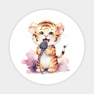 Bengal Tiger Singing Magnet